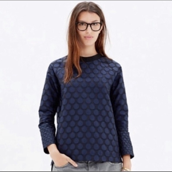 Madewell Moon Dot Pullover Size Large - Picture 4 of 9